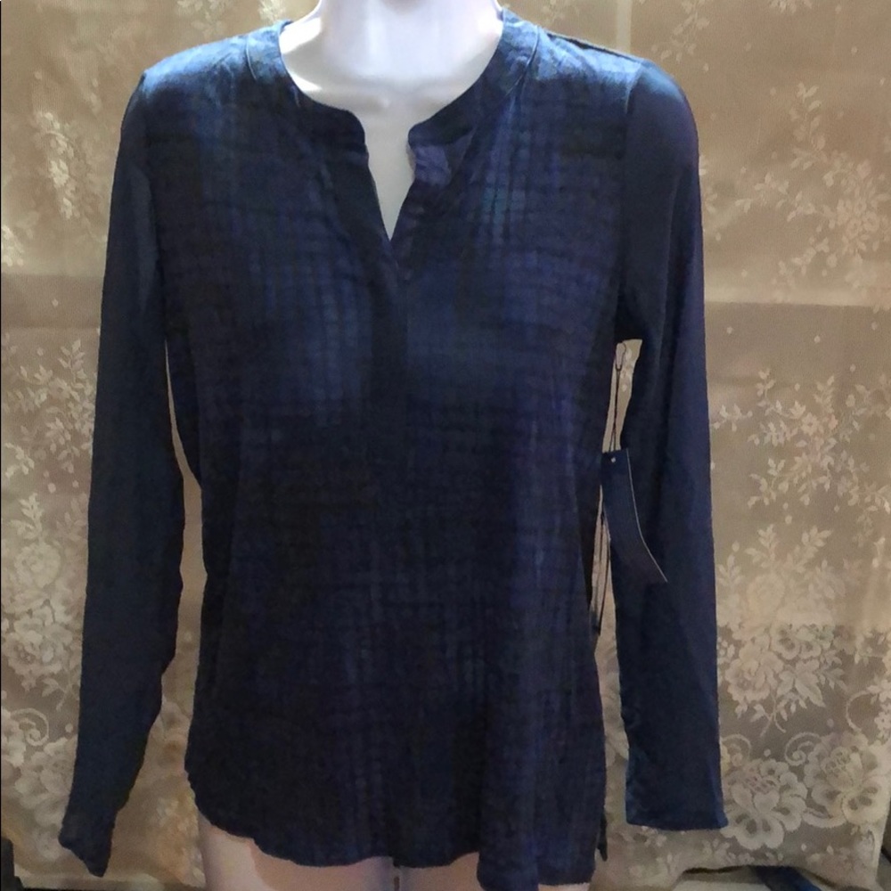 Simply Vera Wang Deep Blue Blouse SP